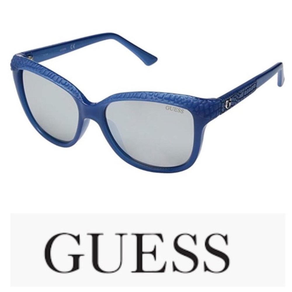 Guess Turquoise Lightweight Plastic Frame Glasses